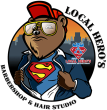 Local Hero's Barberhop and Hair Studio logo